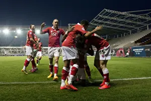 Swindon Prints: Bristol City: Kieran Agard's Thrilling Goal Celebration vs