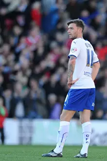 Bristol City V Chesterfield Prints: Bristol City Leads 3-2: Jay O'Shea's Dejected Expression after Wes Burns Late Goal (Sky Bet League One)