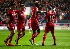 Bristol City Leads Huddersfield Town 1-0: Lee Tomlin's Goal Celebration (Sky Bet EFL Championship)
