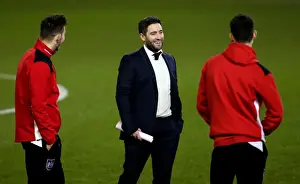 Leeds United V Bristol City Prints: Bristol City: Lee Johnson Pre-Match Huddle with Players vs Leeds United, 2017