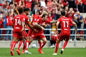 Bristol City V Aston Villa Prints: Bristol City: Lee Tomlin's Euphoric Moment as He Scores the Winning Goal Against Aston Villa (27-08-2016)
