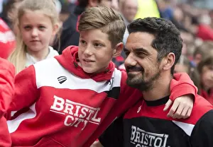 Bristol City Legend Scott Murray Greets Fan at Ashton Gate during Bristol City vs Birmingham City Match, Sky Bet Championship (May 2017)