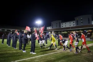 Leyton Prints: Bristol City and Leyton Orient Players Make Their Way Out for Sky Bet Football League 1 Clash