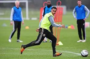 Training 10-1-12 Prints: Bristol City: A Light-Hearted Moment in Training with Nicky Maynard