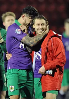 Leyton Orient V Bristol City Prints: Bristol City: Luke Freeman and Marlon Pack Celebrate Win Over Leyton Orient