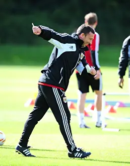 Bristol City Manager Derek McInnes Conducting Training Session, September 2012