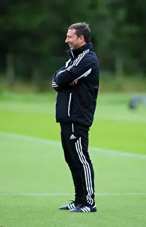 Bristol City Training 27-09-12 Prints: Bristol City Manager Derek McInnes Leading Training Session, September 2012