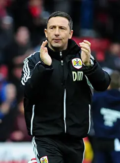 Bristol City V Peterborough Prints: Bristol City Manager Derek McInnes Pre-Match Applause vs Peterborough United (December 2012)