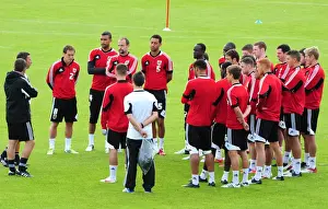 Scotland Tour Prints: Bristol City Manager Derek McInnes Rallies Team During Pre-Season Training