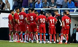 Images Dated 26th July 2016: Bristol City Manager Lee Johnson Delivers Pre-Season Team Talk at Twerton Park