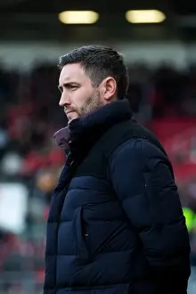 Bristol City V Rotherham United Prints: Bristol City Manager Lee Johnson Focuses Intently During Championship Match vs Rotherham United at Ashton Gate Stadium