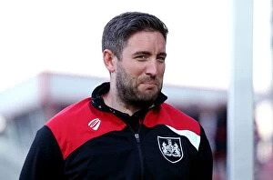 Images Dated 25th July 2016: Bristol City Manager Lee Johnson Grins During Preseason Friendly Against Cheltenham Town