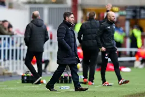 Bristol City V Rotherham United Prints: Bristol City Manager Lee Johnson Leads the Charge Against Rotherham United at Ashton Gate Stadium