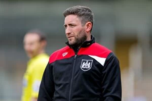 Images Dated 16th July 2016: Bristol City Manager Lee Johnson Observes Pre-Season Friendly Against Yeovil Town, July 2016