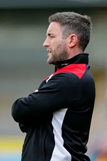 League Two Prints: Bristol City Manager Lee Johnson Watches Pre-Season Friendly Against Yeovil Town