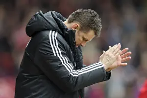 Bristol City V Gillingham Prints: Bristol City Manager Steve Cotterill Celebrates Opening Goal vs