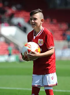 Bristol City V Brentford Prints: Bristol City Mascot at Ashton Gate: Sky Bet Championship Match Against Brentford