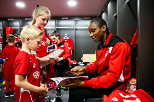 Bristol City Mascots in the Dressing Room Before Barnsley Match, Sky Bet Championship (2017)