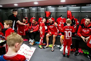 Bristol City Mascots in the Dressing Room: Pre-Match Moment at Ashton Gate Stadium, 2017