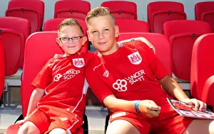 Bristol City Mascots on the Dugout during Sky Bet Championship Match