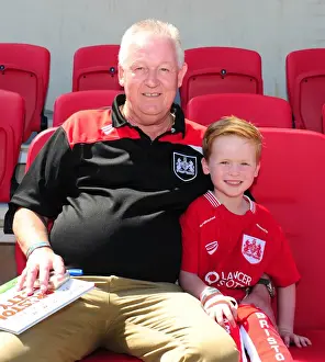 Bristol City V Wigan Athletic Prints: Bristol City Mascots on the Dugout during Sky Bet Championship Match