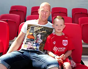 Bristol City V Wigan Athletic Prints: Bristol City Mascots on the Dugout during Sky Bet Championship Match