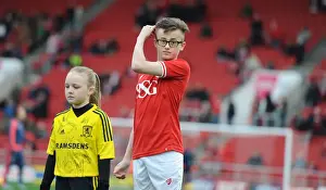 Middlesbrough Prints: Bristol City Mascots Gear Up for Championship Clash against Middlesbrough