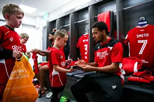 Bristol City Mascots Join Players for Pre-Match Huddle at Ashton Gate Stadium