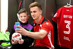 Bristol City: Mascots and Players Unite in the Dressing Room - 2017 (Bristol City vs)