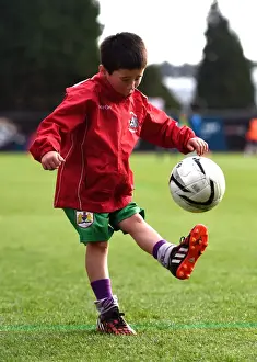 Bristol City V AFC Telford Prints: Bristol City Mascot's Pre-Match Kickabout at Ashton Gate