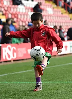 Bristol City V AFC Telford Prints: Bristol City Mascot's Pre-Match Kickabout at Ashton Gate