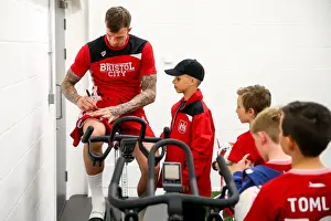 Bristol City Mascots Surprise Players Before Barnsley Match, 2017 - Ashton Gate Stadium