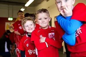 Bristol City Mascots in the Tunnel: Gameday at Ashton Gate Stadium vs Rotherham United, Sky Bet Championship