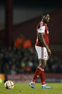 Bristol City Midfielder Jay Emmanuel-Thomas Ponders at Ashton Gate during Bristol City vs Port Vale, Sky Bet League One (2014)