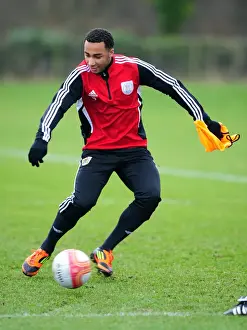 Training 12-1-12 Prints: Bristol City: Nicky Maynard in Action at Training Session