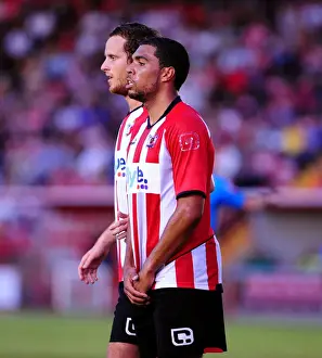 Exeter City V Bristol City Prints: Bristol City old boys Scott Goulbourne and Ryan Harley line up