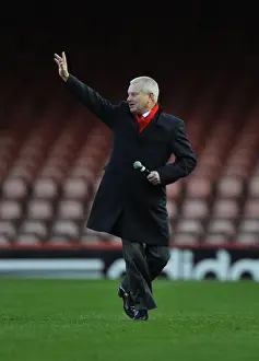 Bristol City V Peterborough Prints: Bristol City Owner Steve Lansdown Rallies Fans at Half Time during Bristol City vs