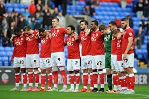 Images Dated 7th November 2015: Bristol City Pays Tribute: Minutes Silence at Macron Stadium vs. Bolton Wanderers (07/11/2015)