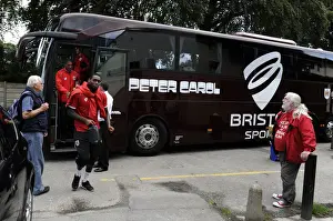 Rochdale V Bristol City Prints: Bristol City Players Arrive at Rochdale's Spotland Stadium Ahead of Sky Bet League One Clash