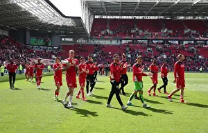 Bristol City Players Celebrate Championship Victory: A Lap of Appreciation at Ashton Gate (7 May 2017)