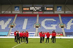 Bristol City Players Explore DW Stadium Ahead of Wigan Athletic Clash, 11-03-2017