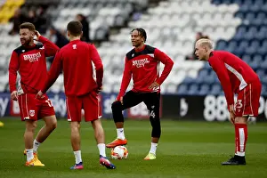 Preston North End V Bristol City Prints: Bristol City Players Gear Up for Preston North End Showdown, April 2017