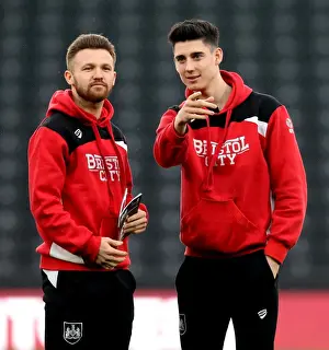Derby County V Bristol City Prints: Bristol City Players Matty Taylor and Callum O'Dowda Arrive at iPro Stadium Ahead of Derby County Fixture
