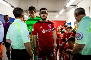 Bristol City V Sheffield Wednesday Prints: Bristol City Players in the Tunnel Before Kick-Off Against Sheffield Wednesday (31st January 2017)