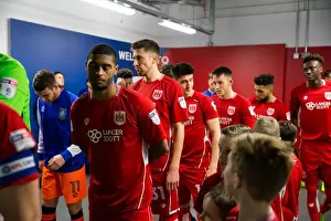 Bristol City V Sheffield Wednesday Prints: Bristol City Players in the Tunnel Before Kick-off vs Sheffield Wednesday (31st January 2017)