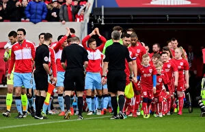 Images Dated 4th February 2017: Bristol City Players Walk Out at Ashton Gate: Sky Bet Championship Clash Against Rotherham United