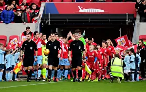 Bristol City V Rotherham United Prints: Bristol City Players Walk Out at Ashton Gate - Sky Bet Championship Clash Against Rotherham United (04)