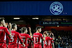 Images Dated 18th October 2016: Bristol City Players Walk Out at Loftus Road Stadium before QPR Match, 18th October 2016