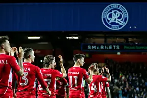 Bristol City Players Walk Out at Loftus Road Stadium before QPR Match, 18th October 2016