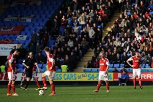 Images Dated 8th March 2014: Bristol City Regroups After Conceding Goal in Shrewsbury Town Match, 2014